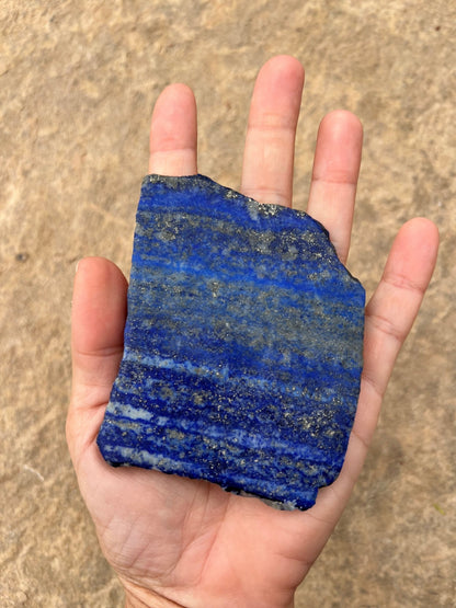 Lapis Lazuli Slab 126g - Purple Door Alchemy