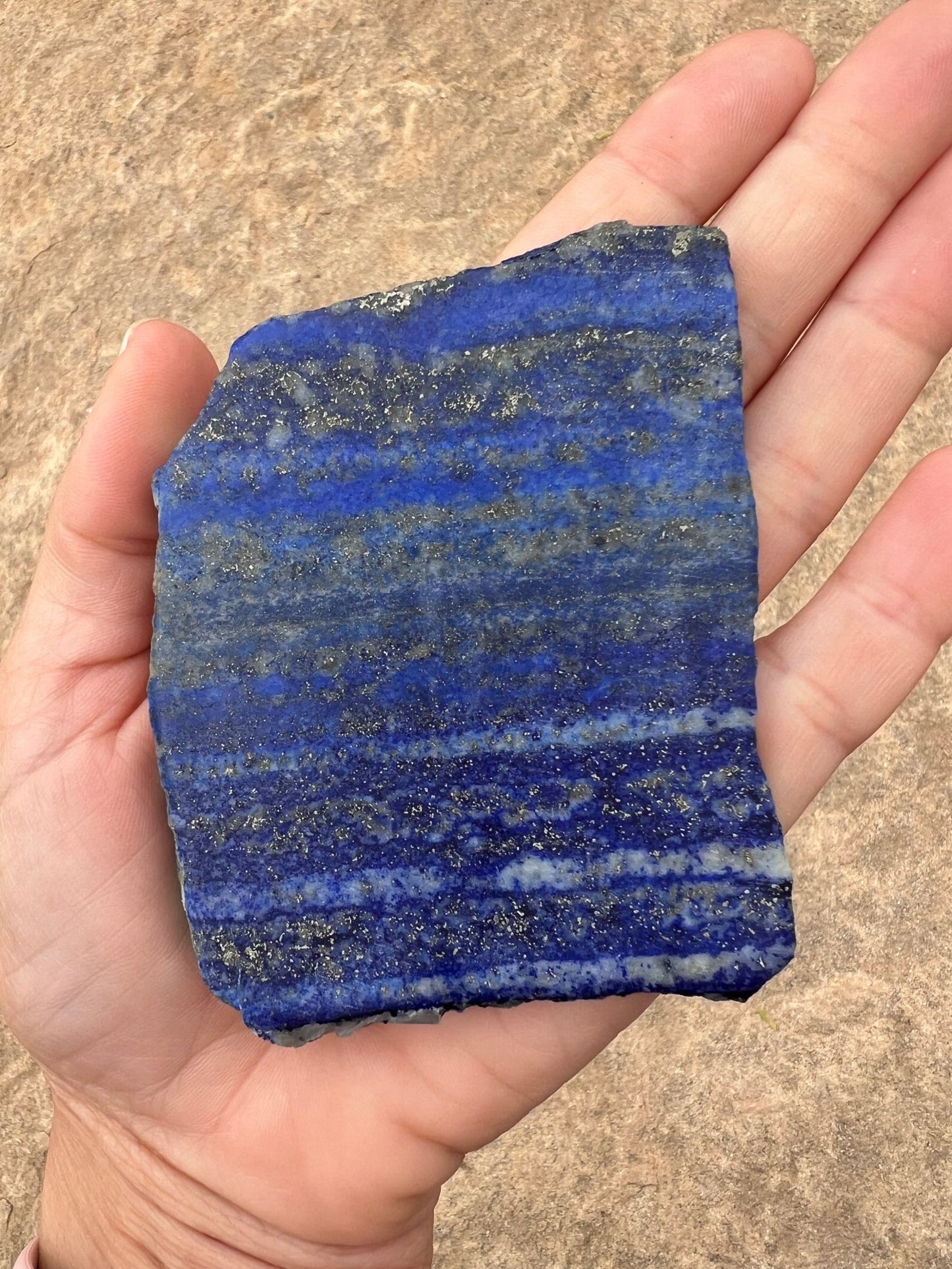 Lapis Lazuli Slab 126g - Purple Door Alchemy