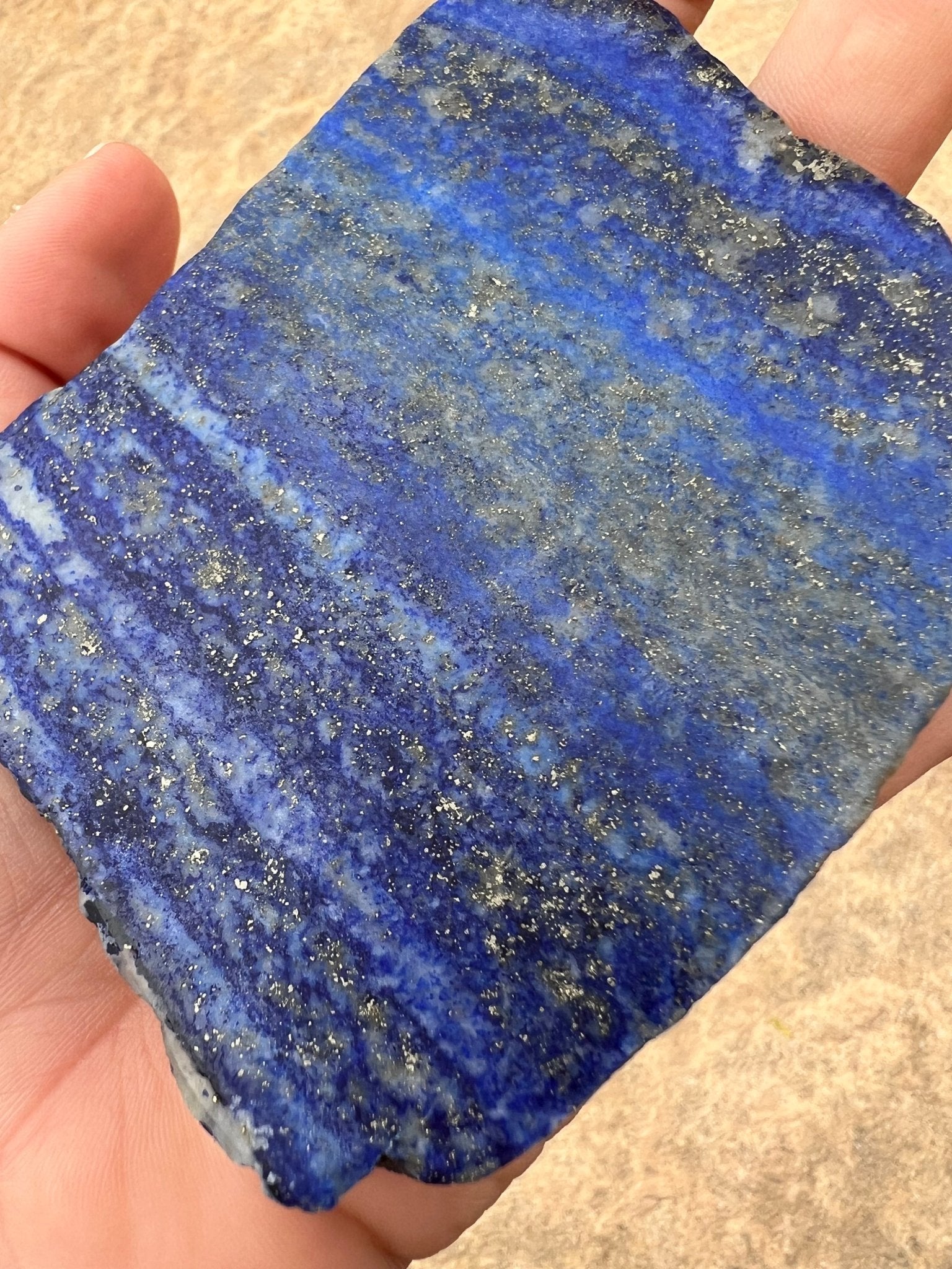 Lapis Lazuli Slab 126g - Purple Door Alchemy