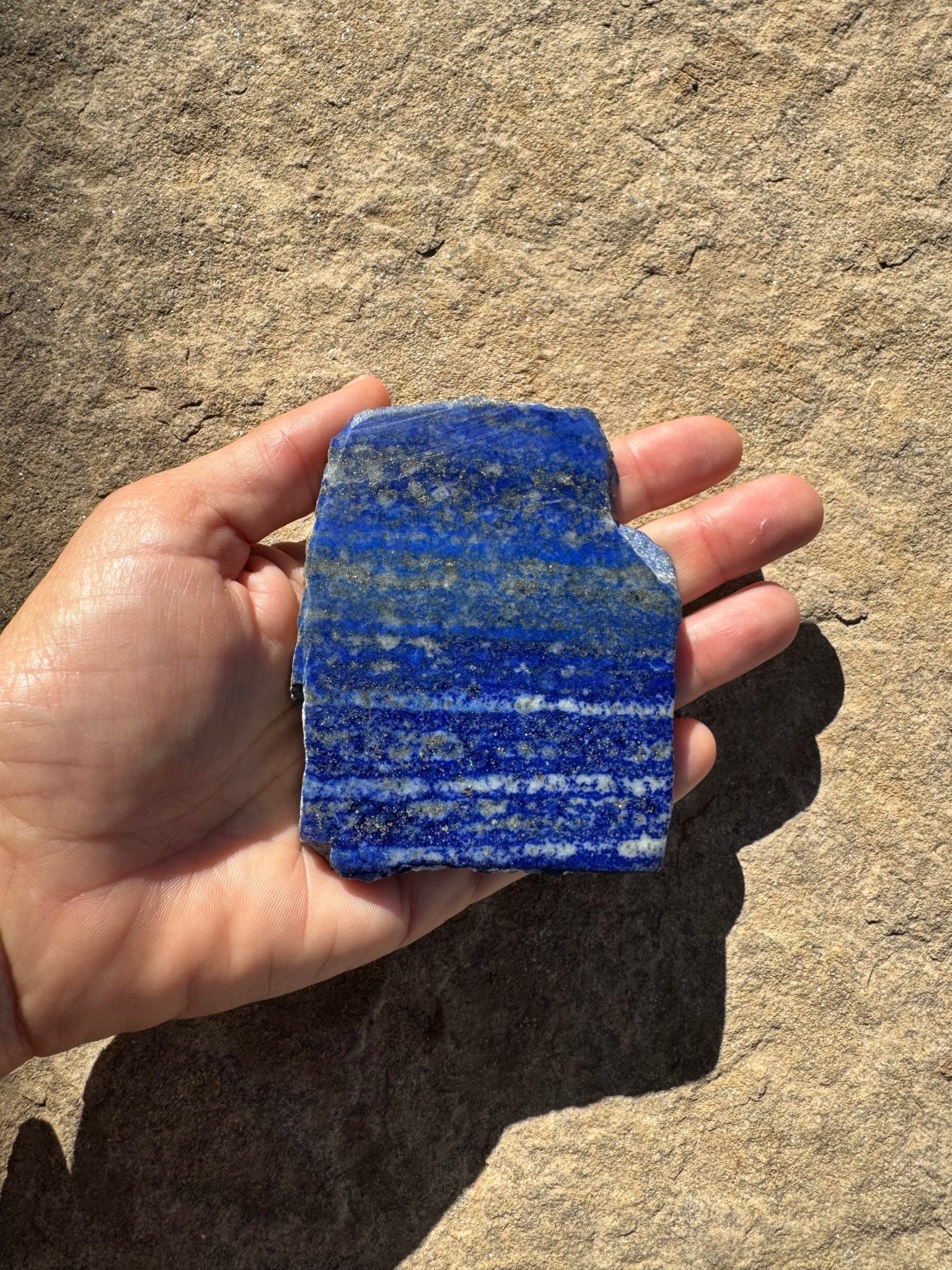 Lapis Lazuli Slab 130g - Purple Door Alchemy