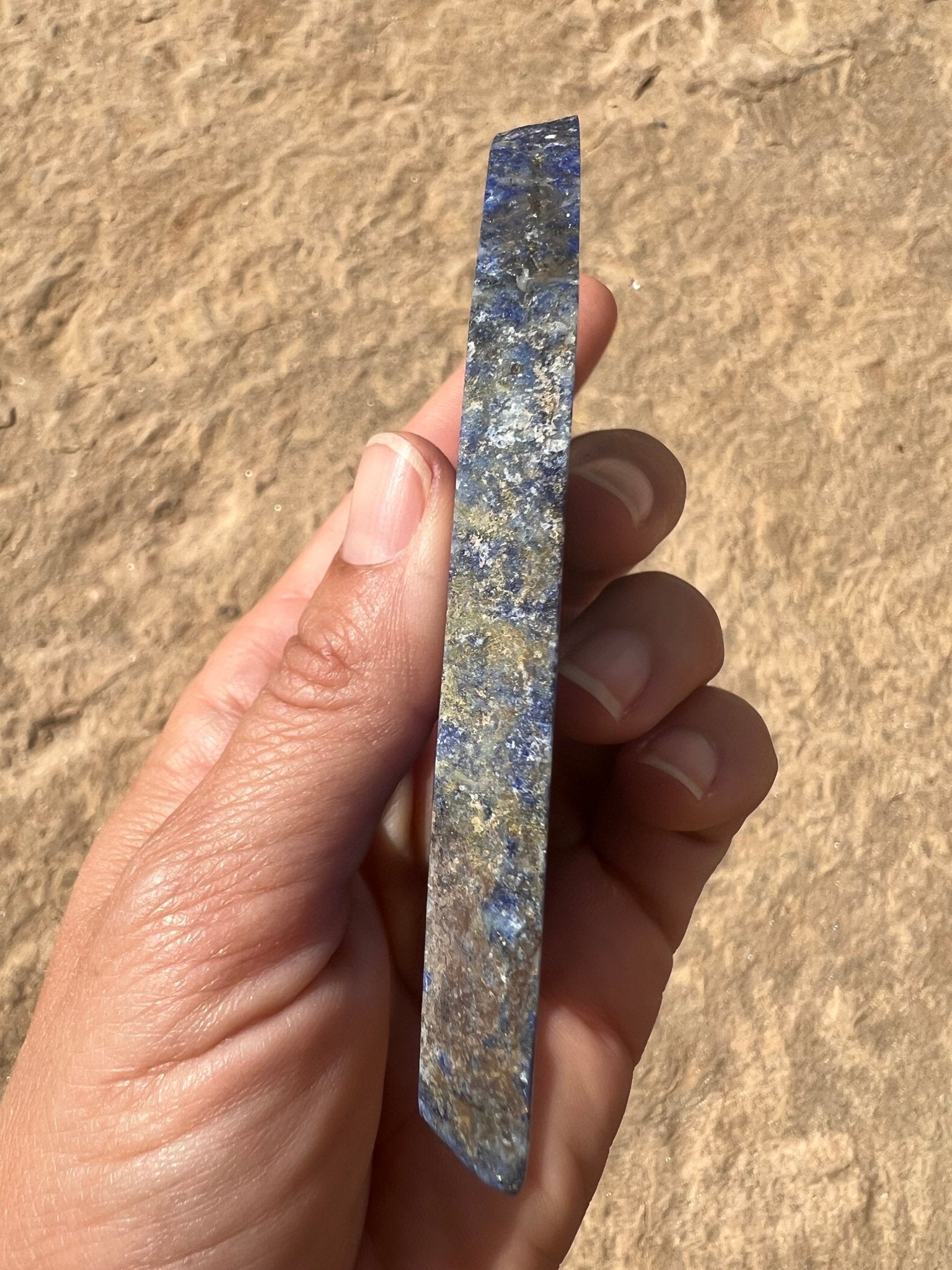 Lapis Lazuli Slab 133g - Purple Door Alchemy