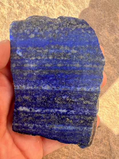 Lapis Lazuli Slab 133g - Purple Door Alchemy