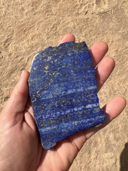 Lapis Lazuli Slab 133g - Purple Door Alchemy