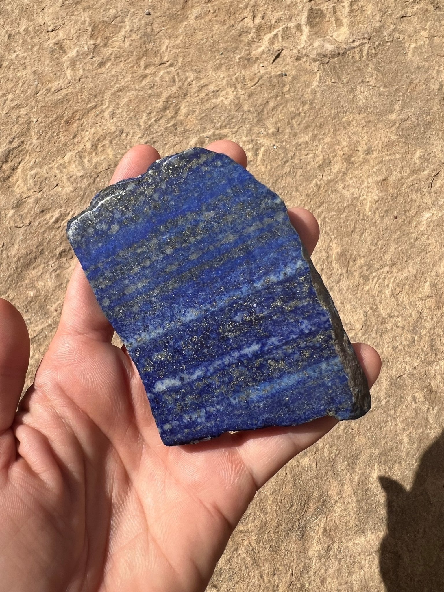 Lapis Lazuli Slab 133g - Purple Door Alchemy