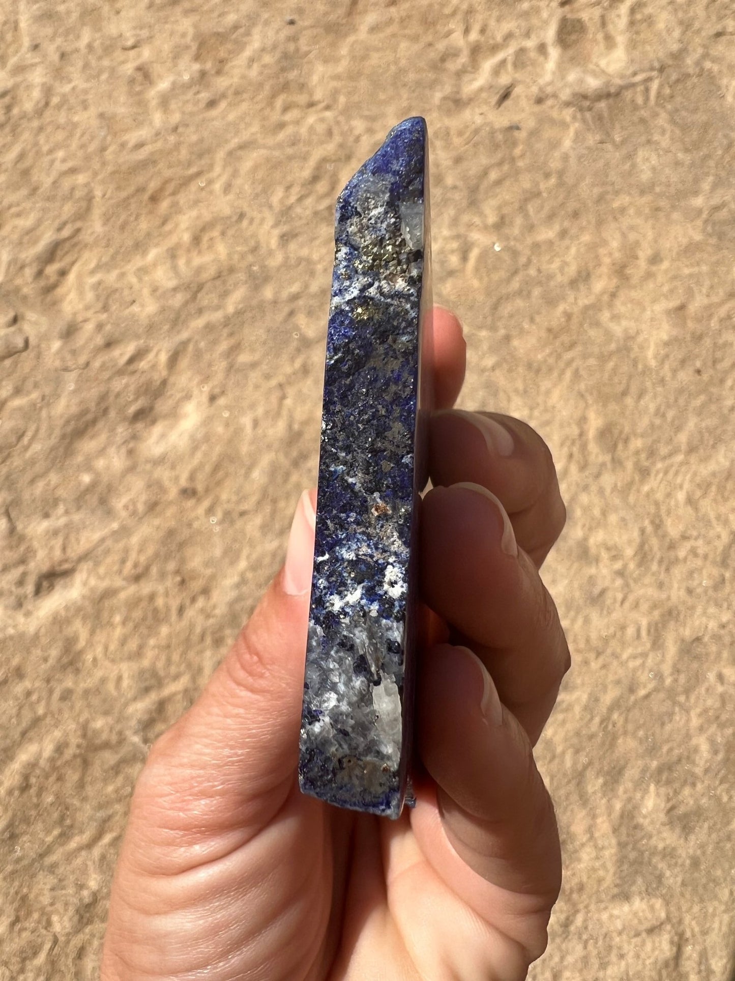 Lapis Lazuli Slab 133g - Purple Door Alchemy