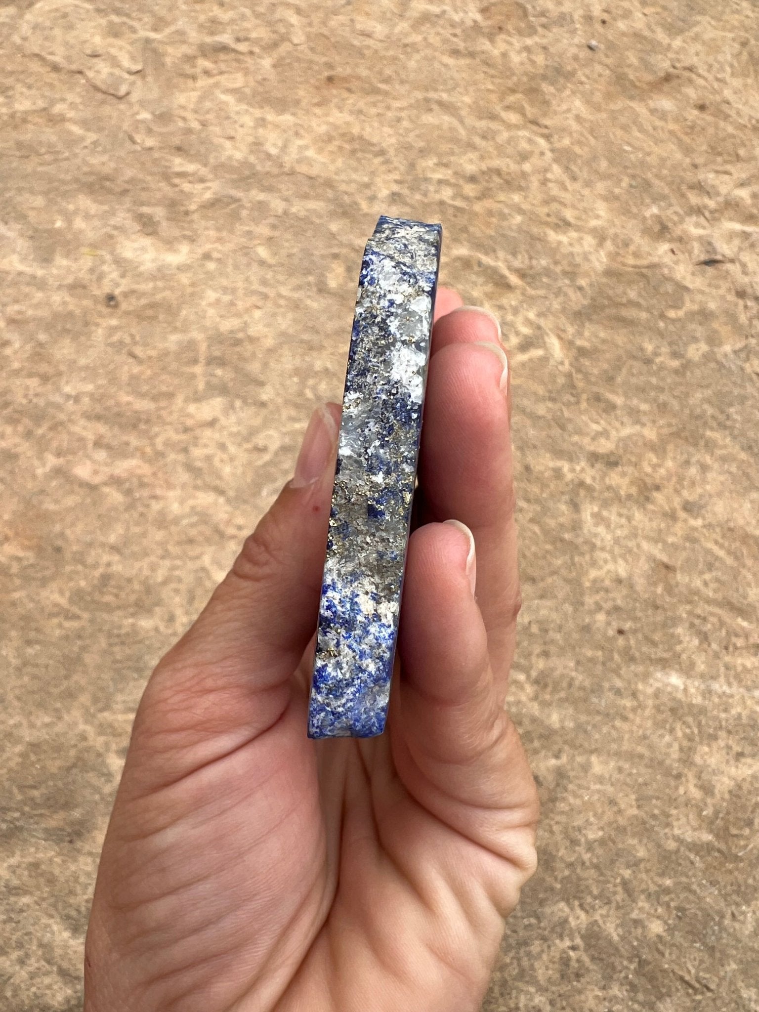 Lapis Lazuli Slab 145g - Purple Door Alchemy