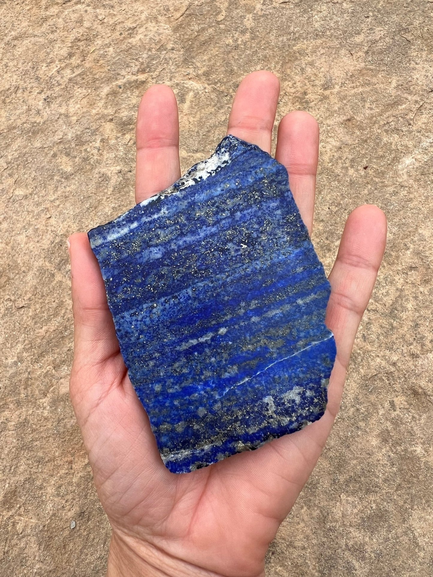 Lapis Lazuli Slab 145g - Purple Door Alchemy