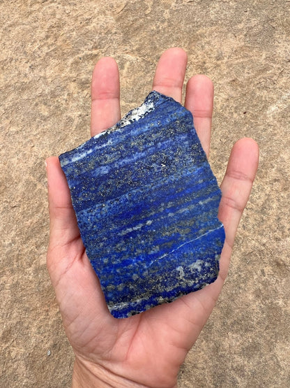 Lapis Lazuli Slab 145g - Purple Door Alchemy