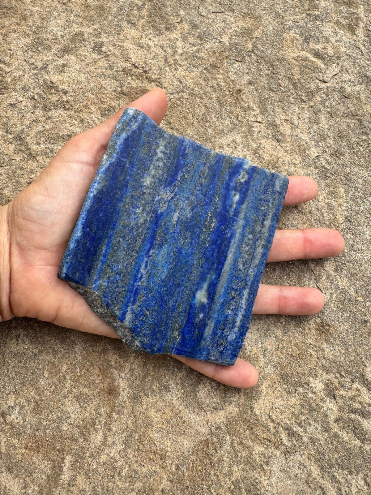 Lapis Lazuli Slab 246g - Purple Door Alchemy