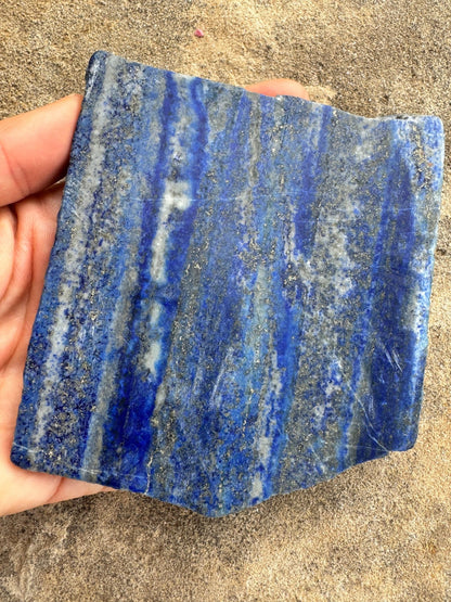 Lapis Lazuli Slab 246g - Purple Door Alchemy