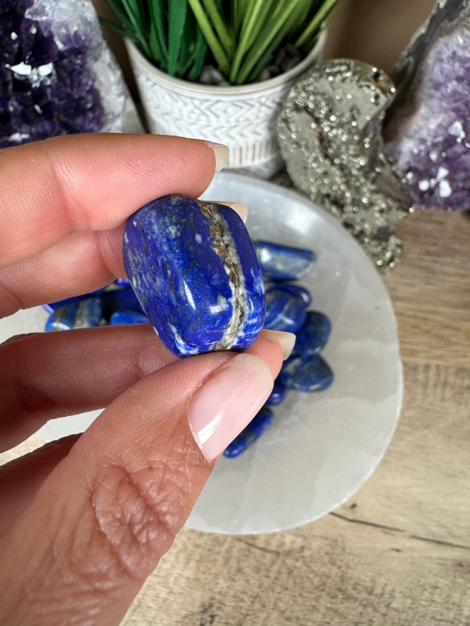 Lapis Lazuli Tumble - Purple Door Alchemy