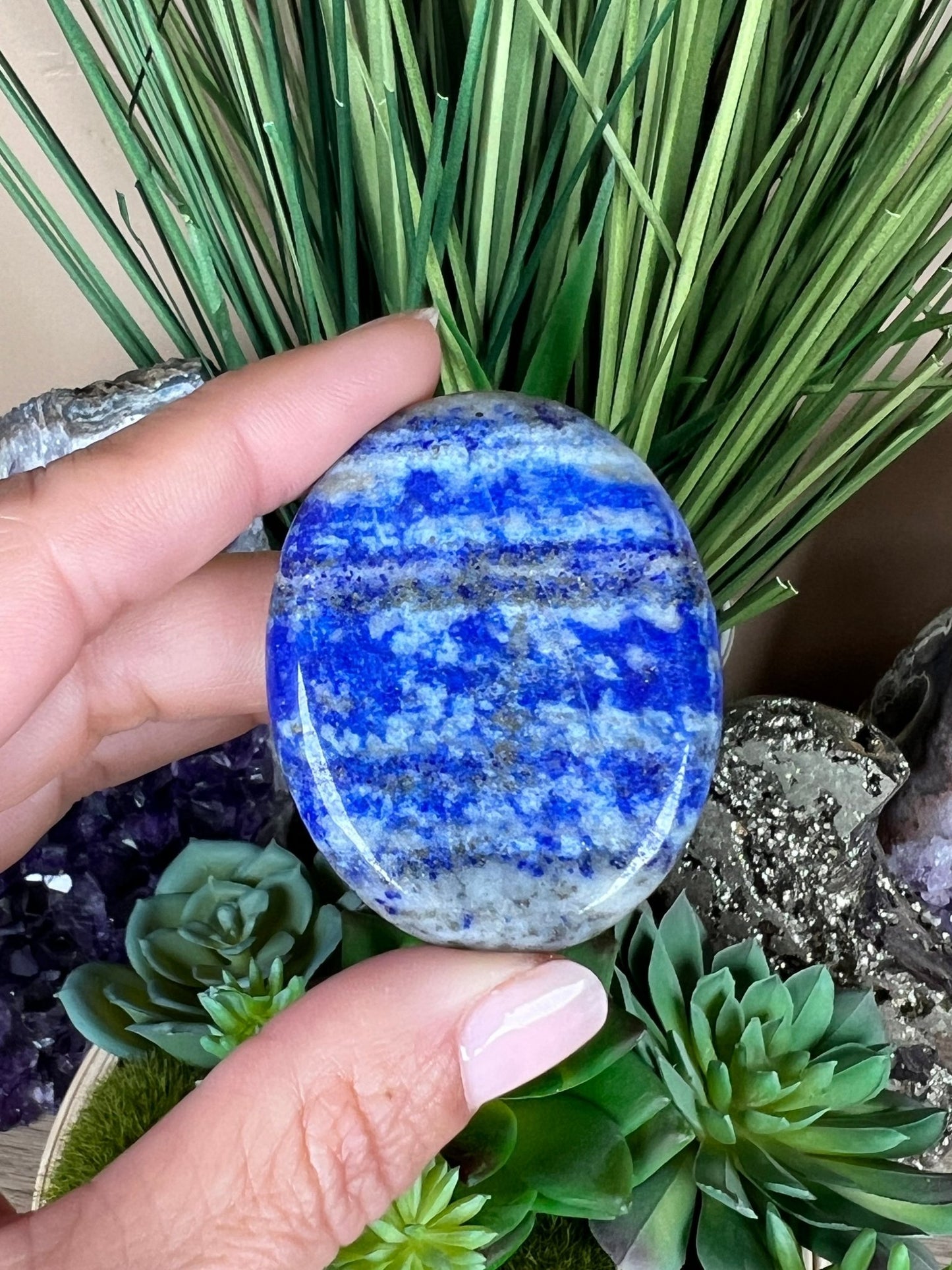 Lapis Lazuli Worry Stone - Purple Door Alchemy