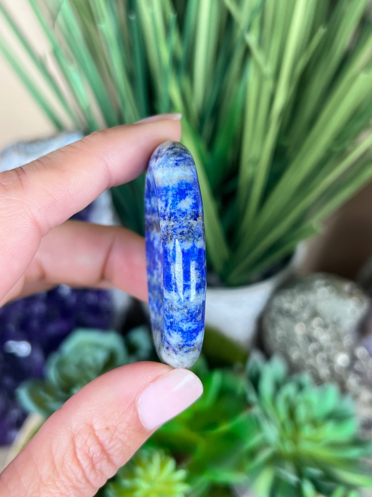 Lapis Lazuli Worry Stone - Purple Door Alchemy