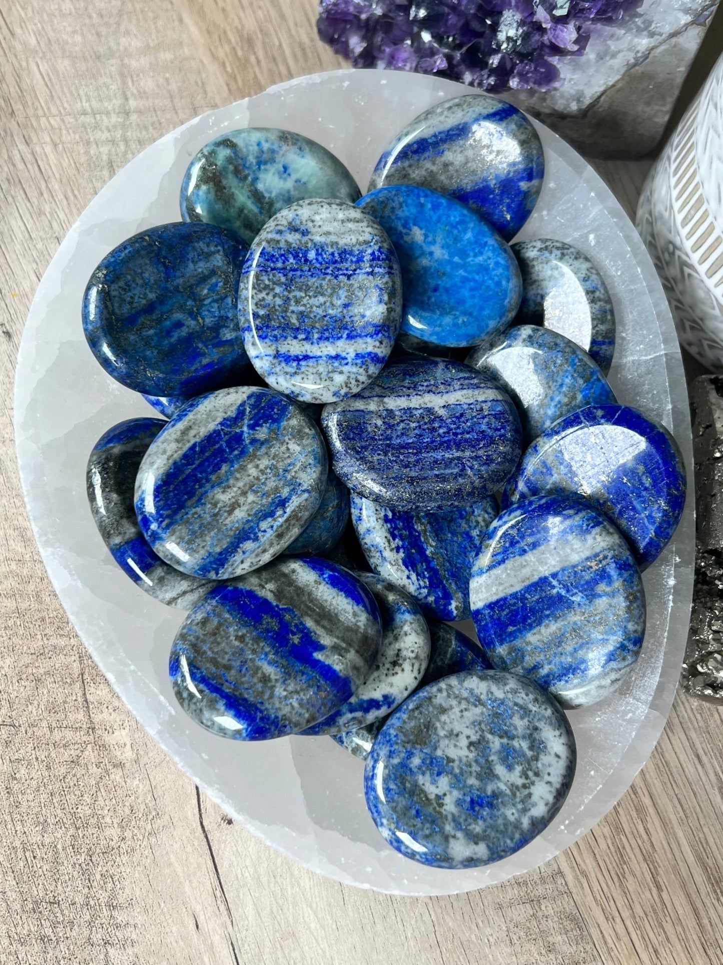 Lapis Lazuli Worry Stone - Purple Door Alchemy
