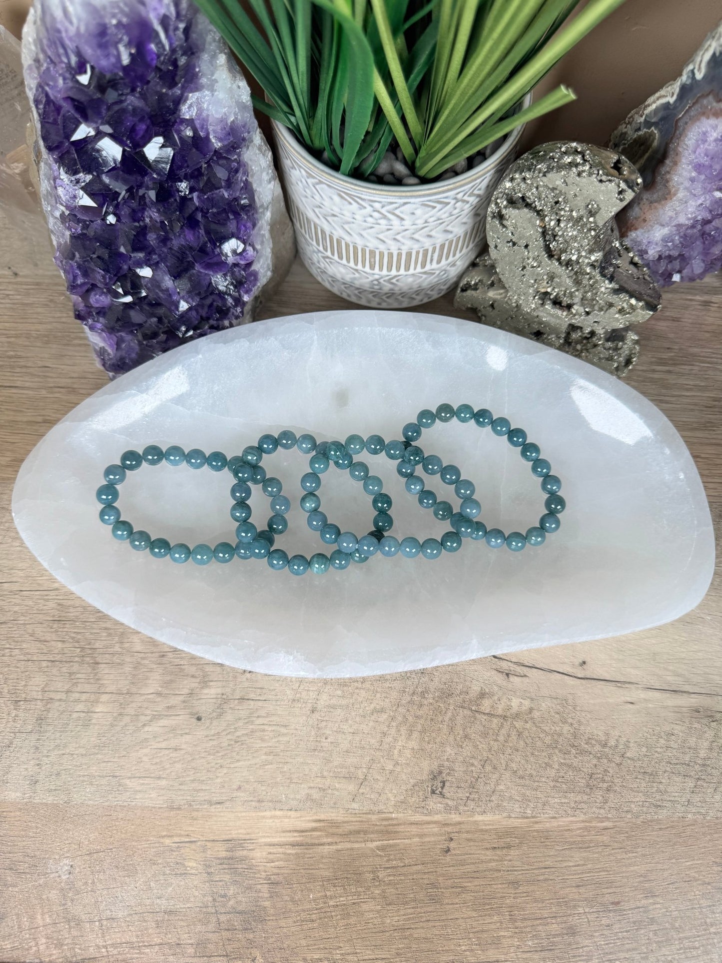 Large Freeform Selenite Bowl 10.5in - Purple Door Alchemy
