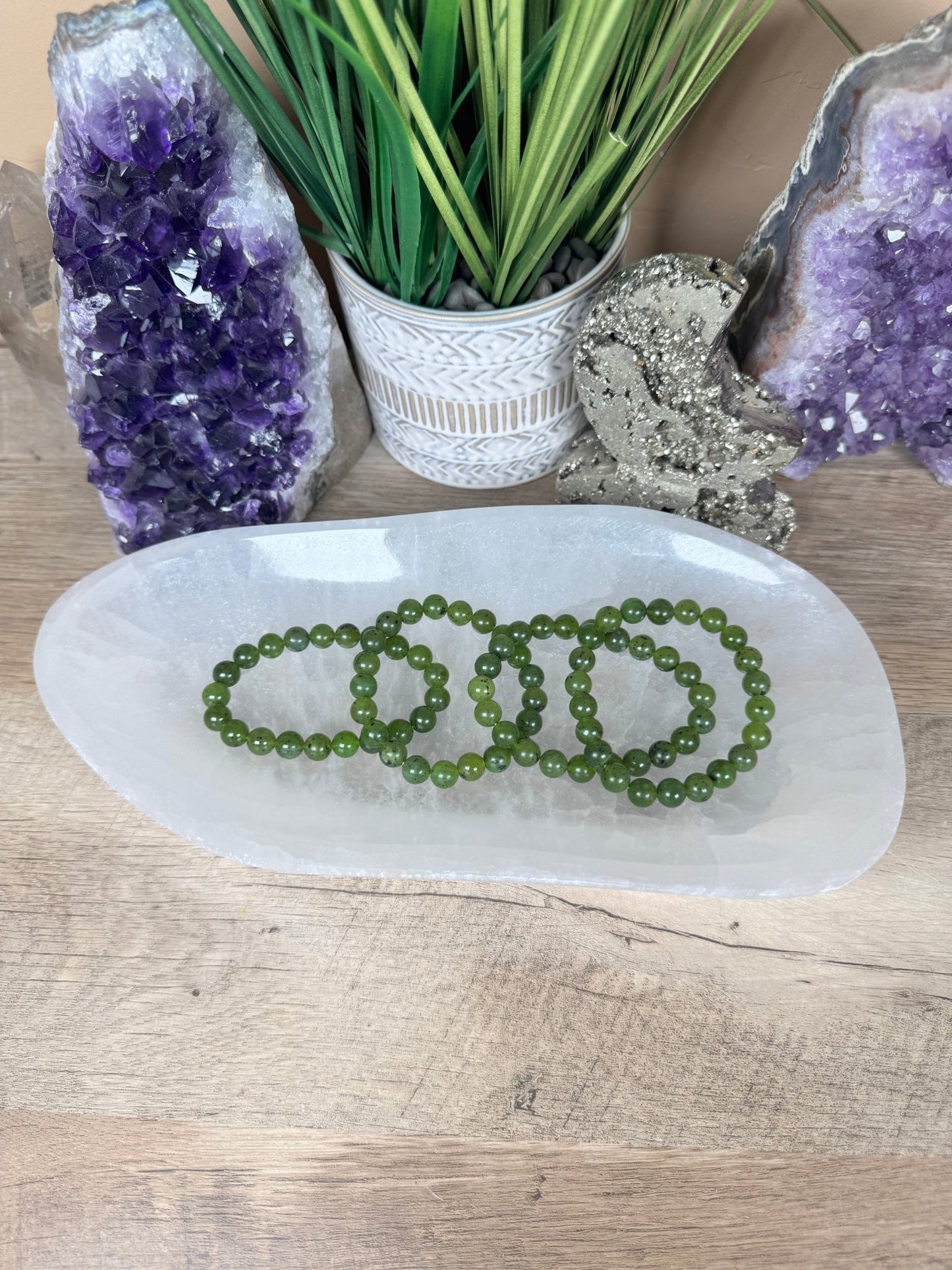 Large Freeform Selenite Bowl 10in - Purple Door Alchemy