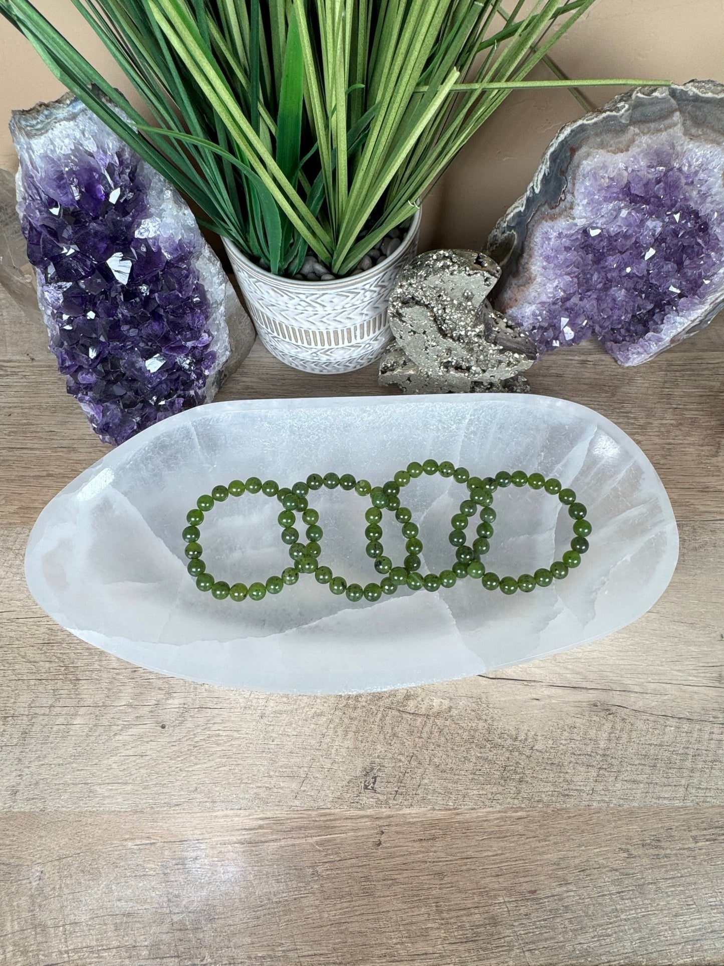 Large Freeform Selenite Bowl 11.75in - Purple Door Alchemy