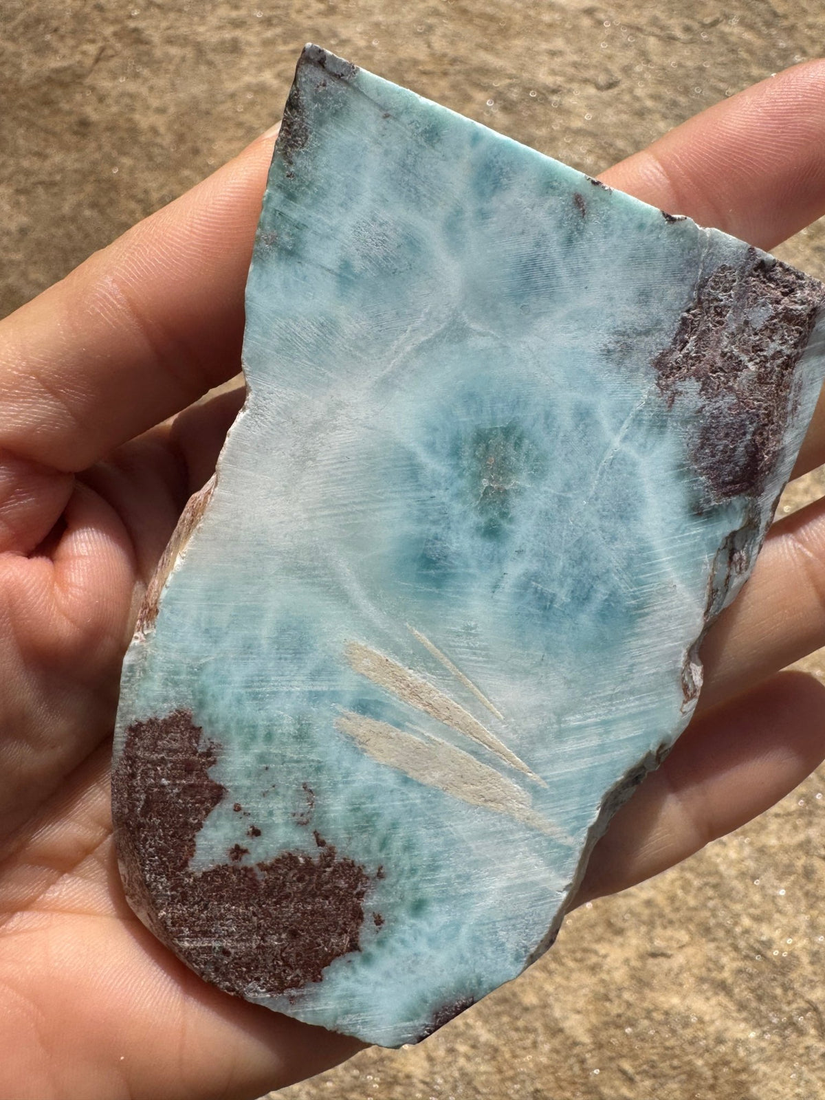 Larimar Slab 132g - Purple Door Alchemy
