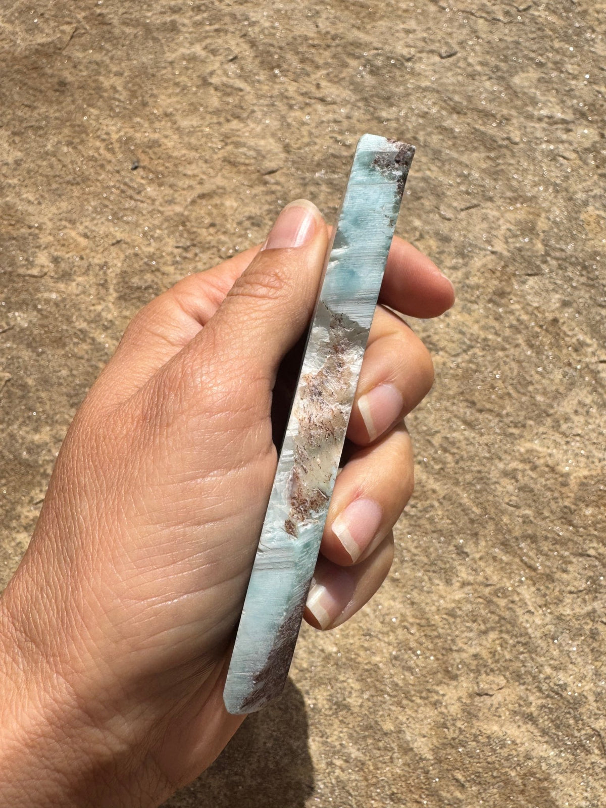 Larimar Slab 132g - Purple Door Alchemy