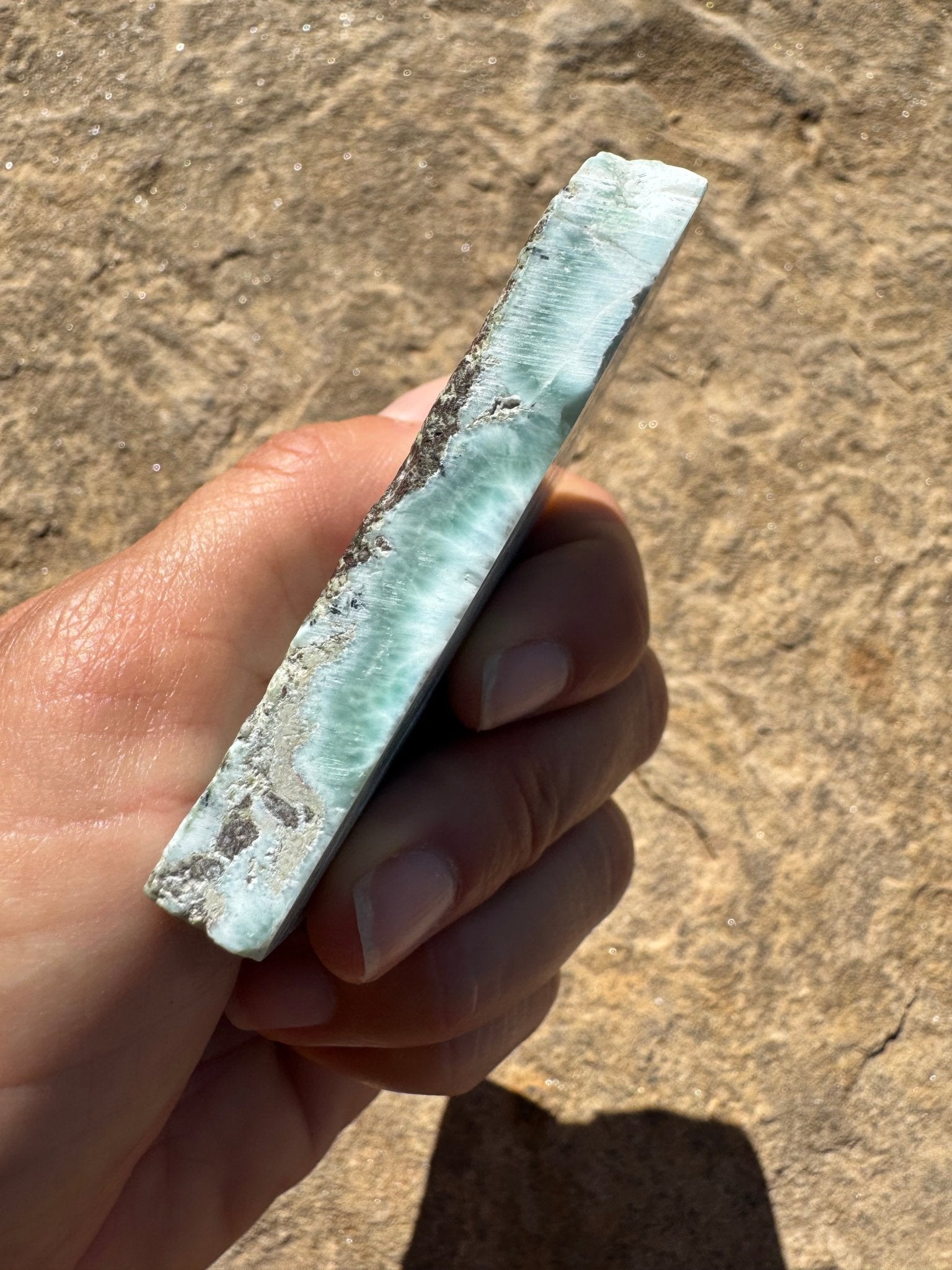 Larimar Slab 89g - Purple Door Alchemy
