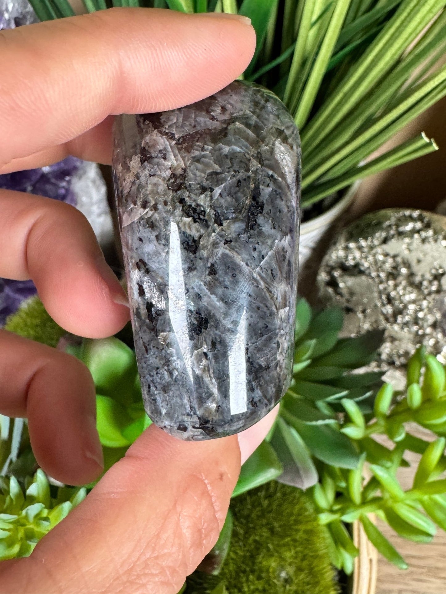 Larvikite Freeform 49mm - Purple Door Alchemy