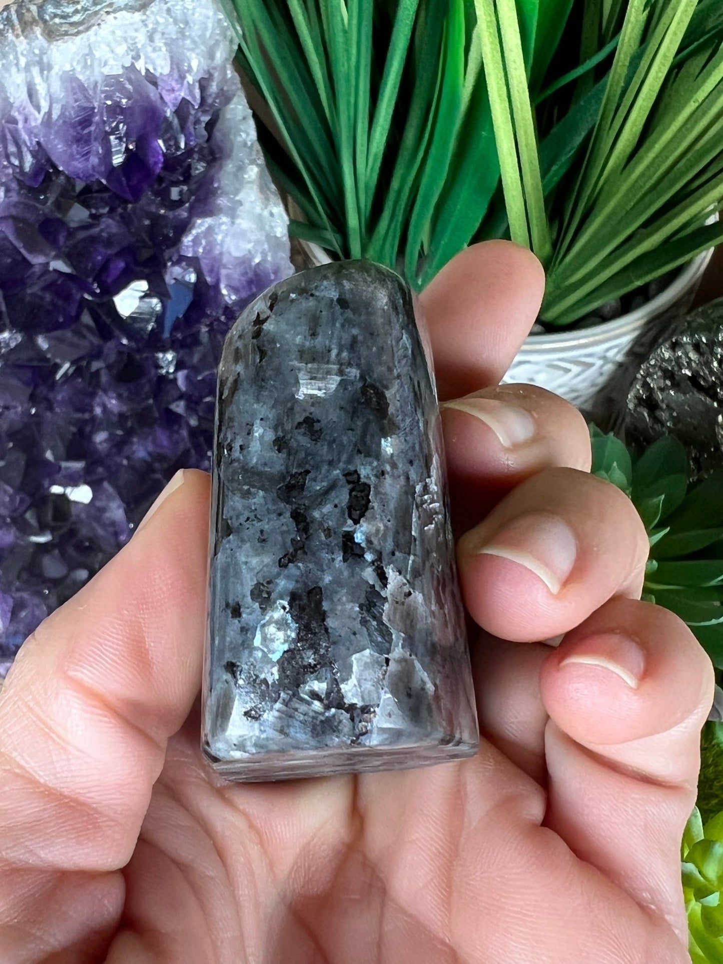 Larvikite Freeform 55mm/2.17in - Purple Door Alchemy