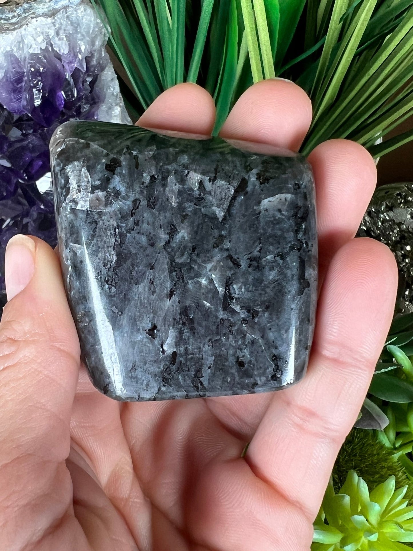 Larvikite Freeform 55mm/2.17in - Purple Door Alchemy