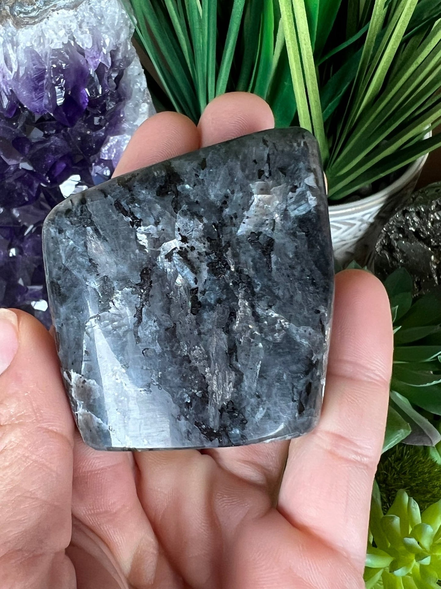 Larvikite Freeform 55mm/2.17in - Purple Door Alchemy