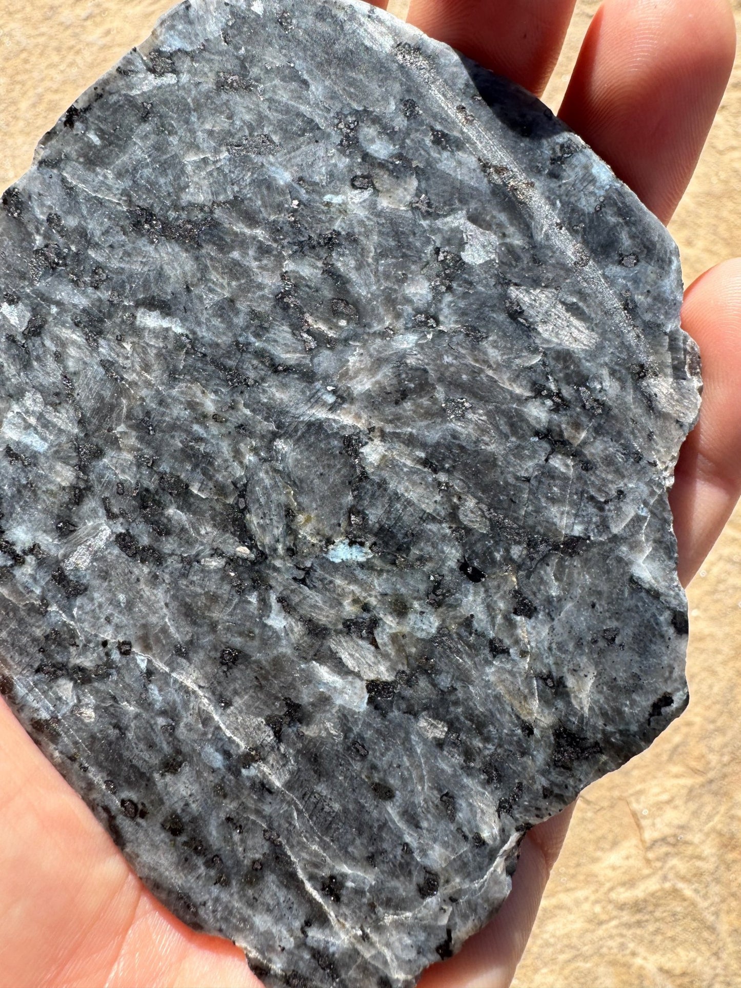 Larvikite Slab 106g - Purple Door Alchemy