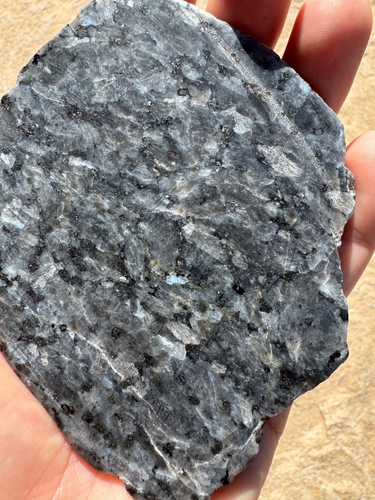 Larvikite Slab 106g - Purple Door Alchemy