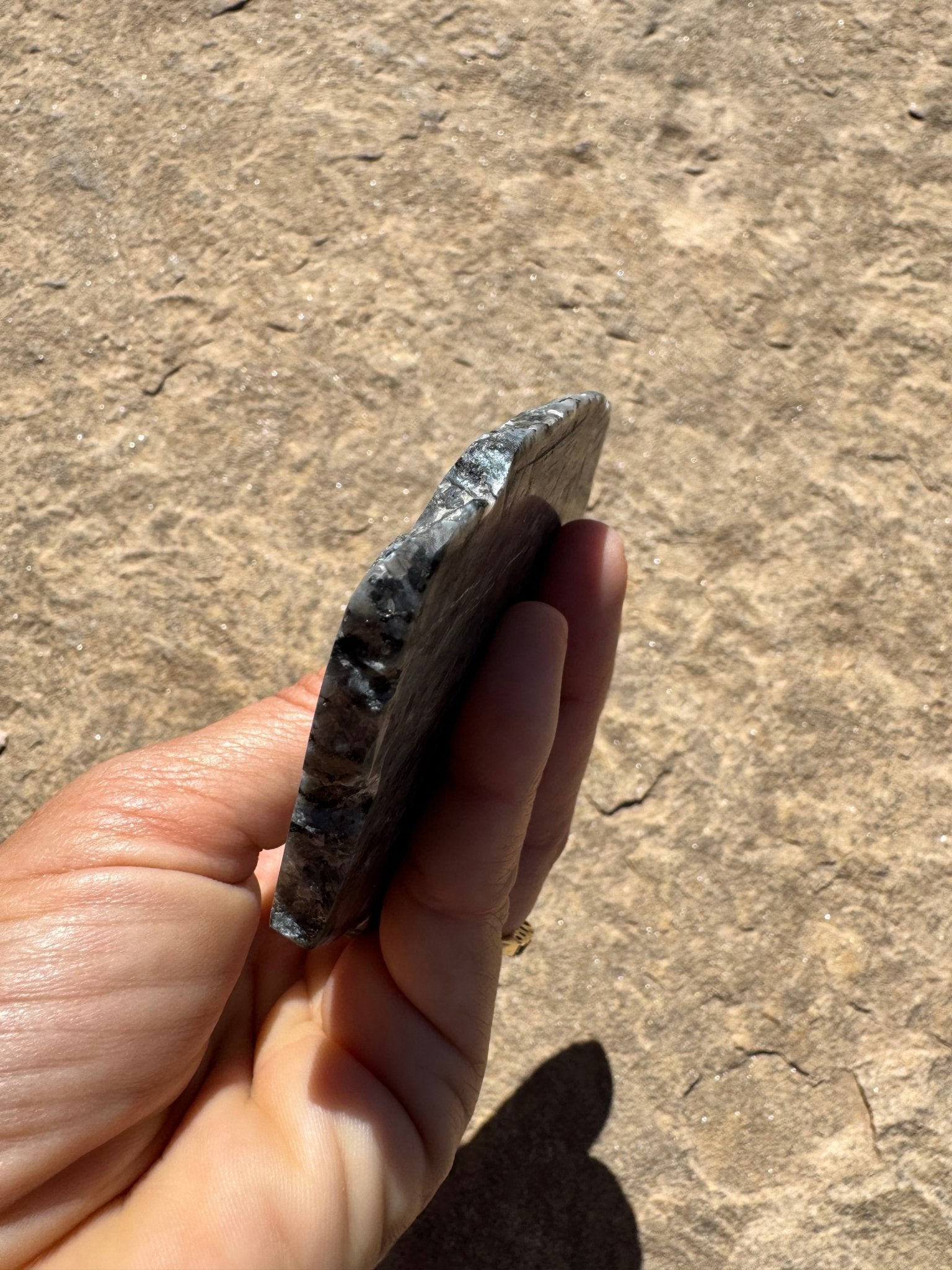 Larvikite Slab 106g - Purple Door Alchemy