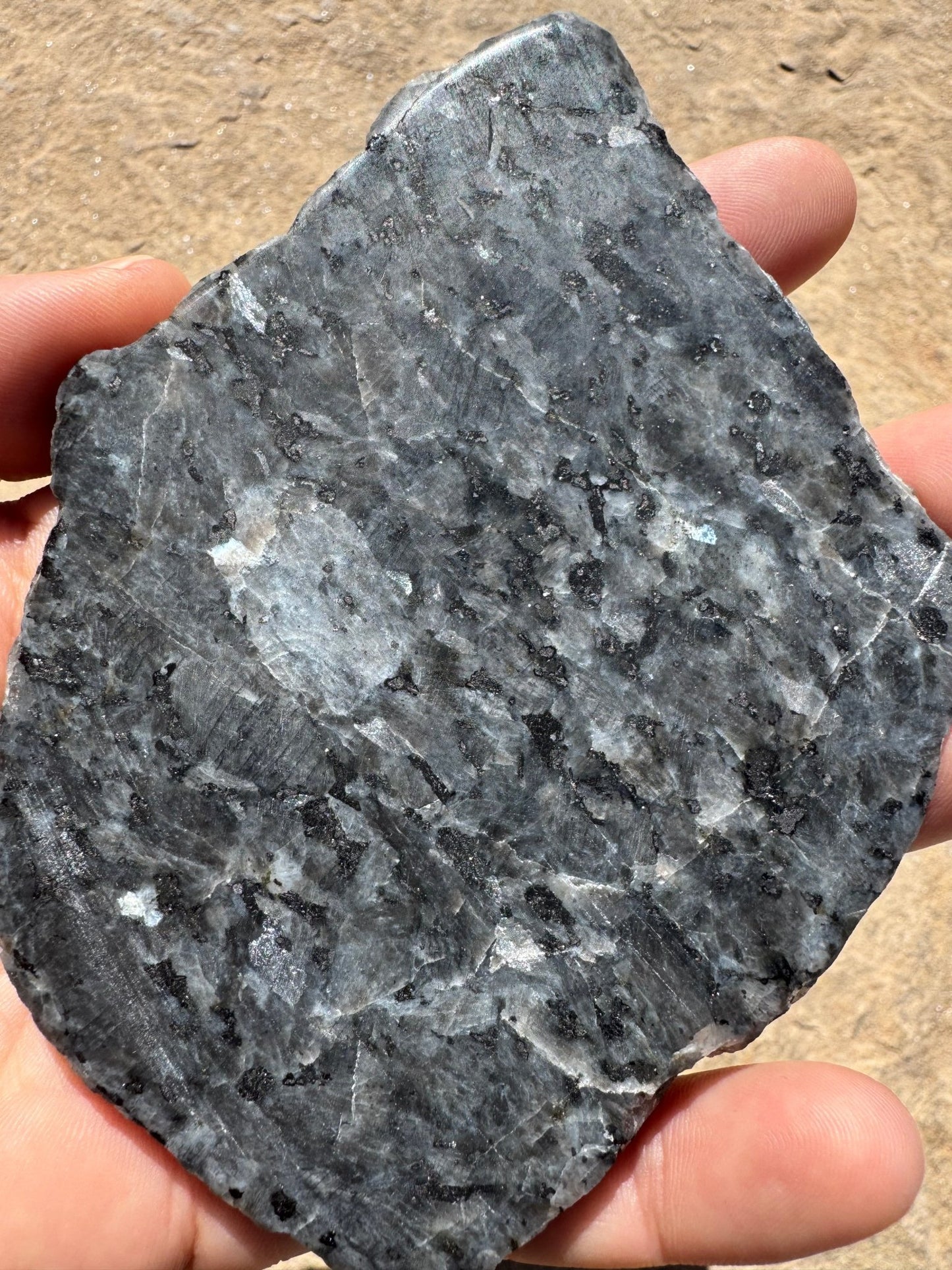 Larvikite Slab 117g - Purple Door Alchemy