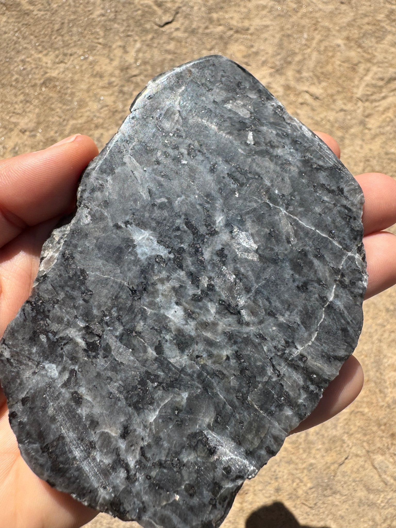 Larvikite Slab 142g - Purple Door Alchemy
