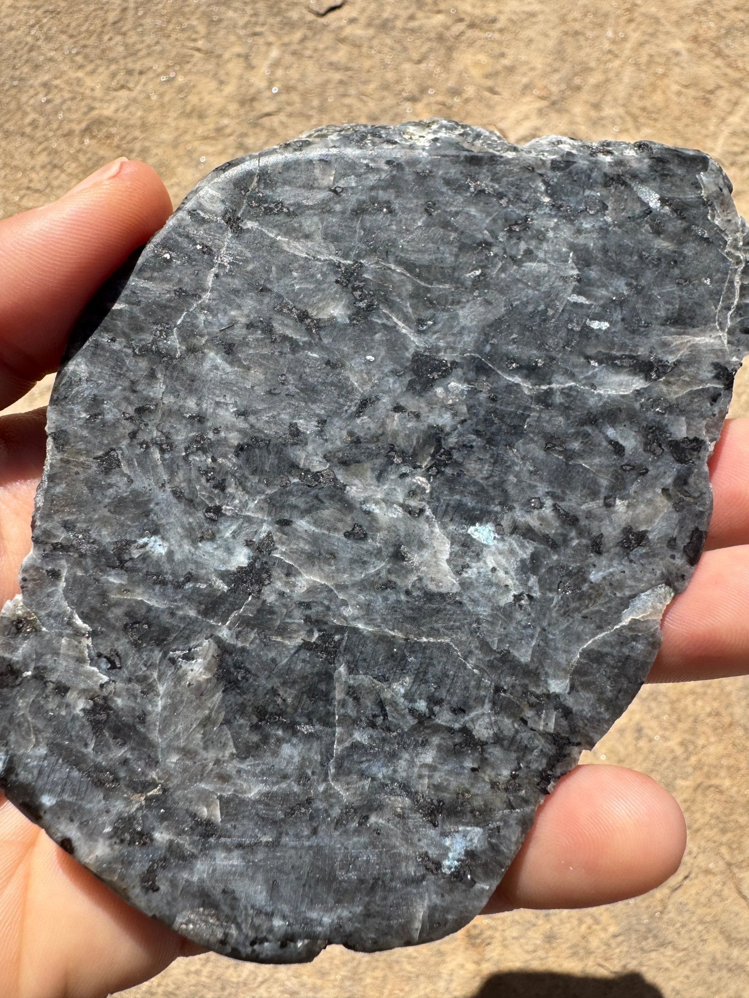 Larvikite Slab 142g - Purple Door Alchemy