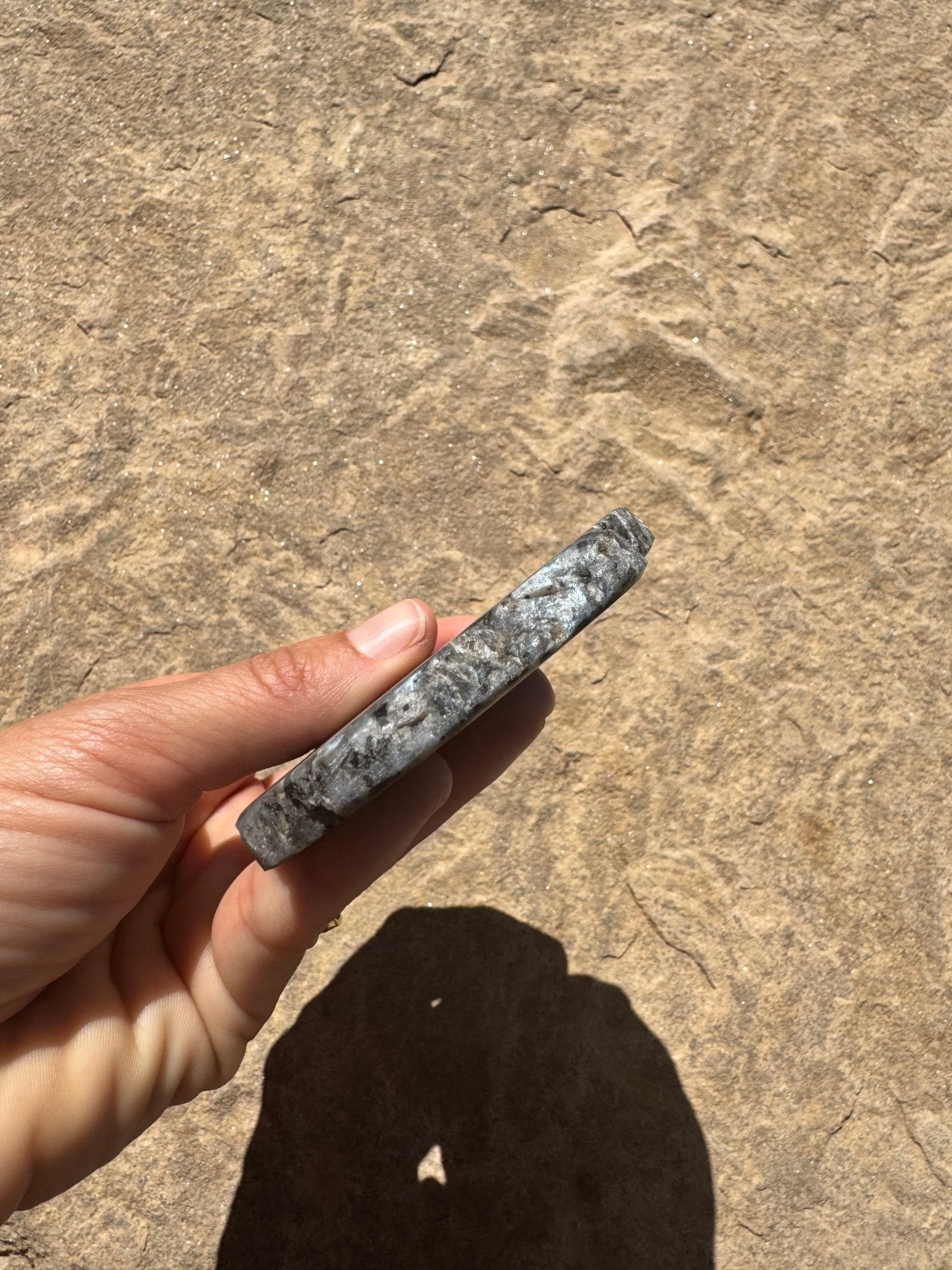 Larvikite Slab 142g - Purple Door Alchemy