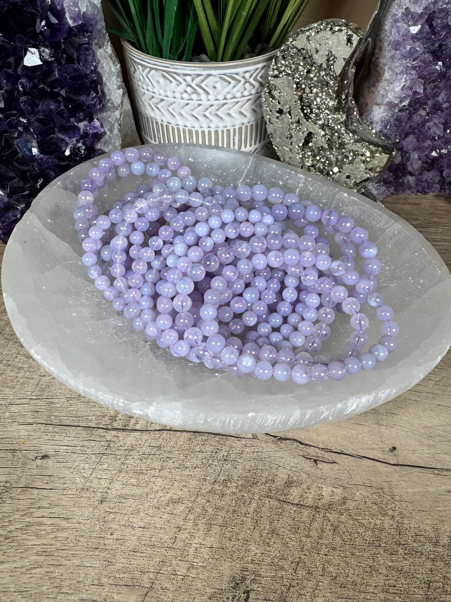 Lavender Moon Quartz Bracelet - Purple Door Alchemy