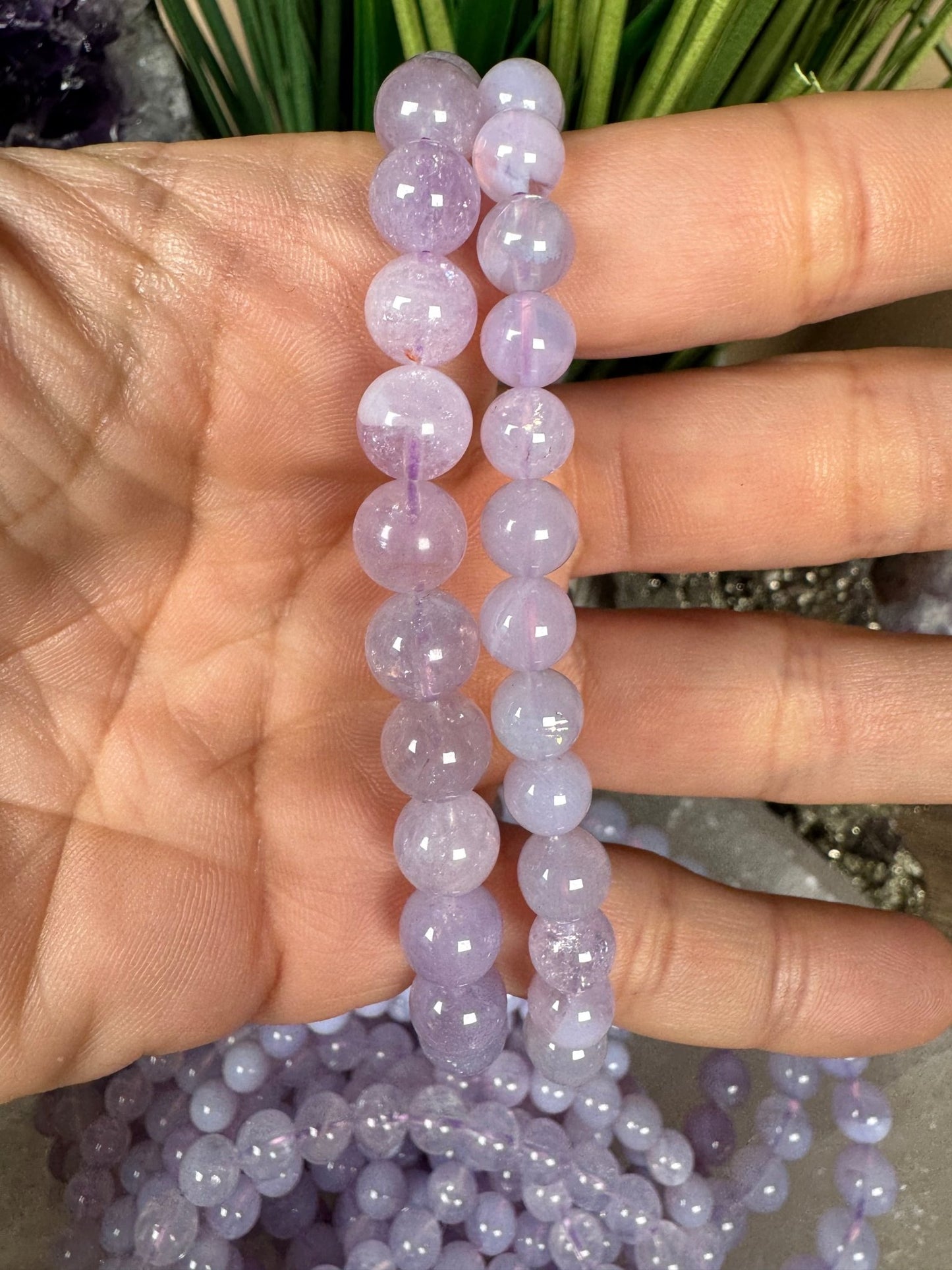 Lavender Moon Quartz Bracelet - Purple Door Alchemy