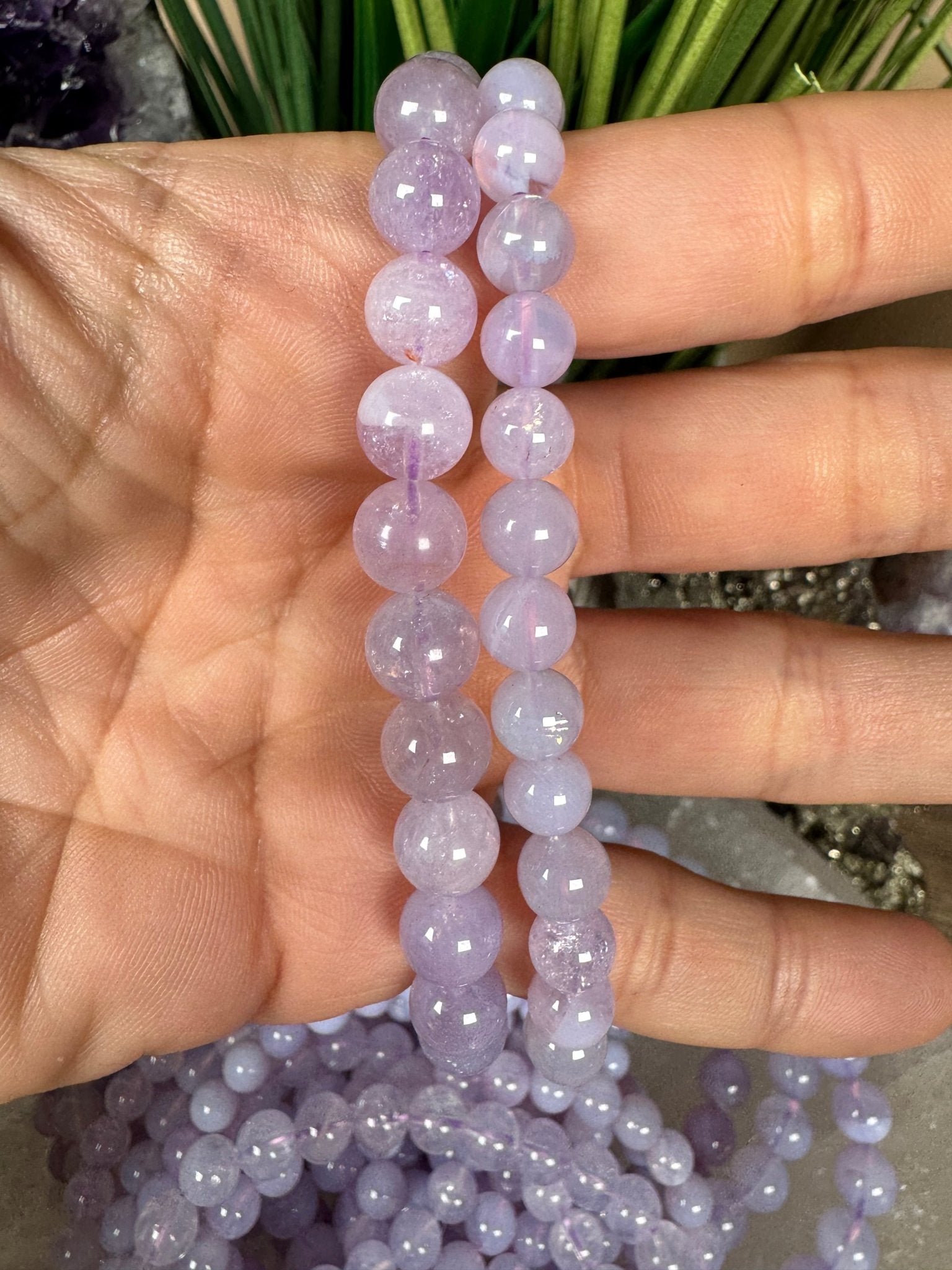 Lavender Moon Quartz Bracelet - Purple Door Alchemy