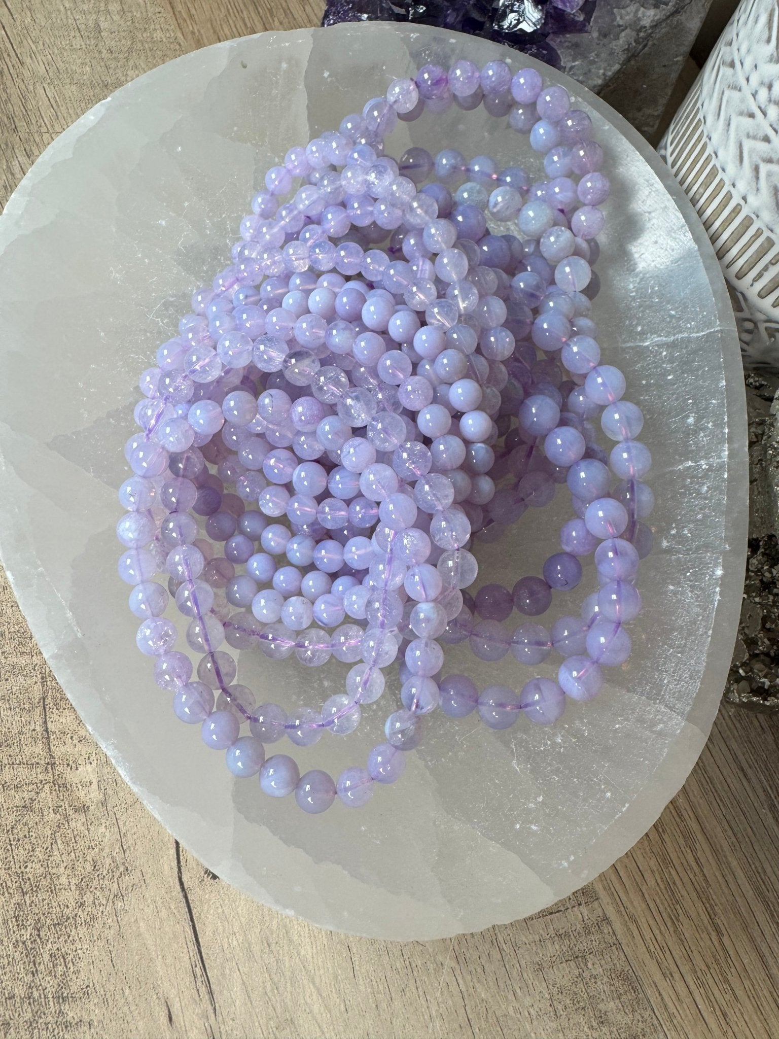 Lavender Moon Quartz Bracelet - Purple Door Alchemy