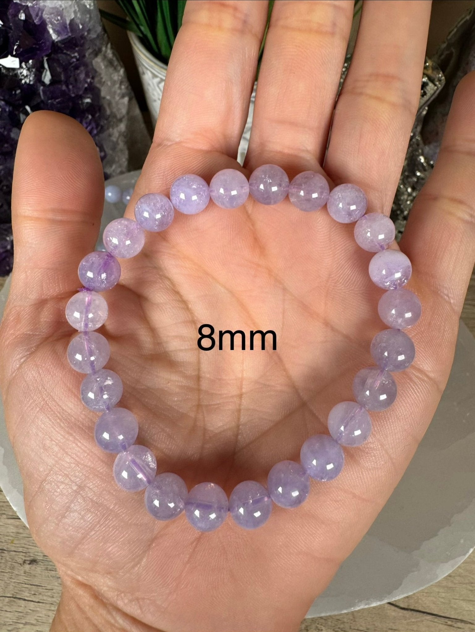 Lavender Moon Quartz Bracelet - Purple Door Alchemy