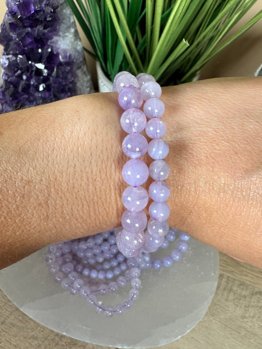 Lavender Moon Quartz Bracelet - Purple Door Alchemy