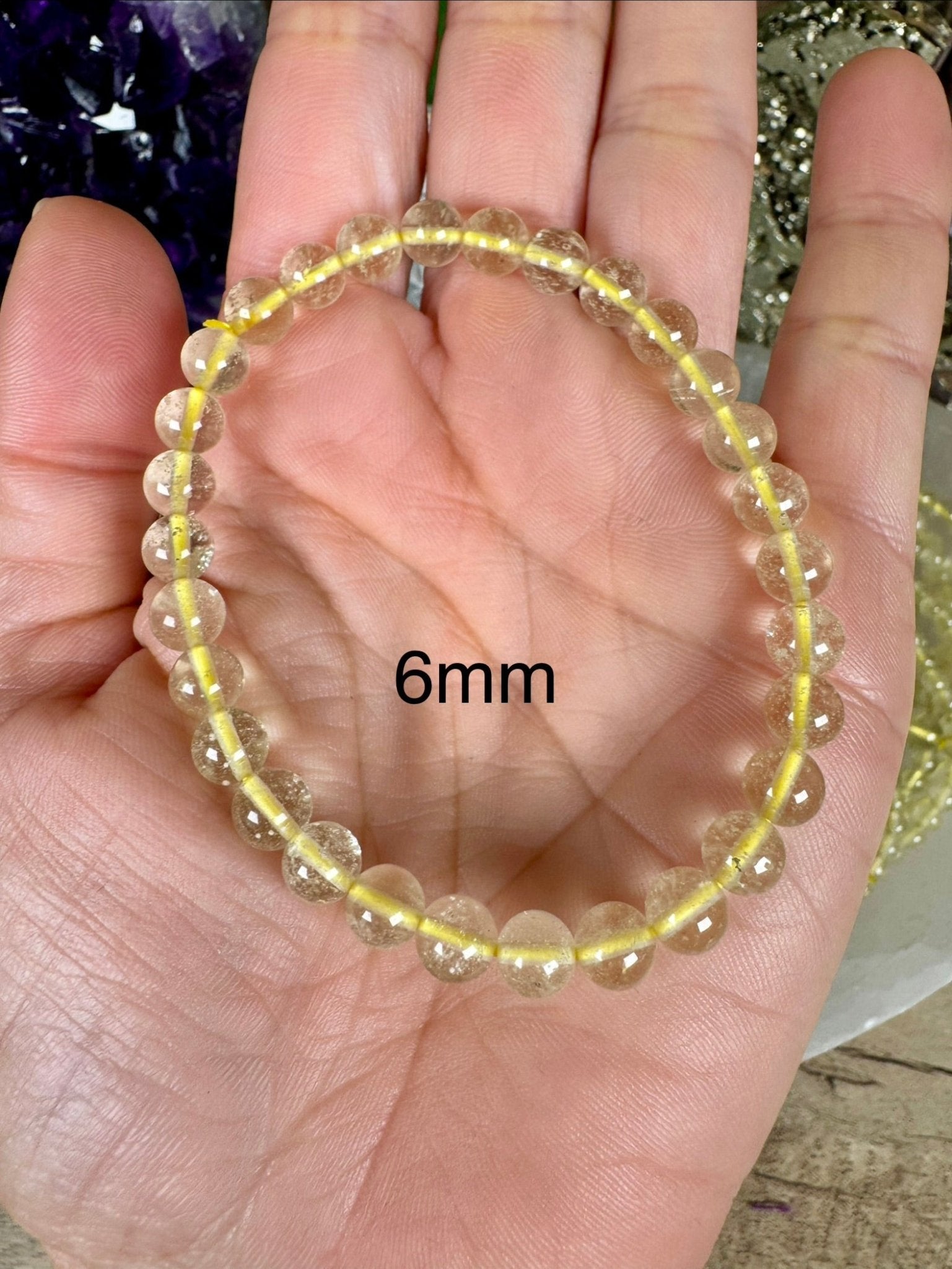 Libyan Desert Glass Bracelet - Purple Door Alchemy