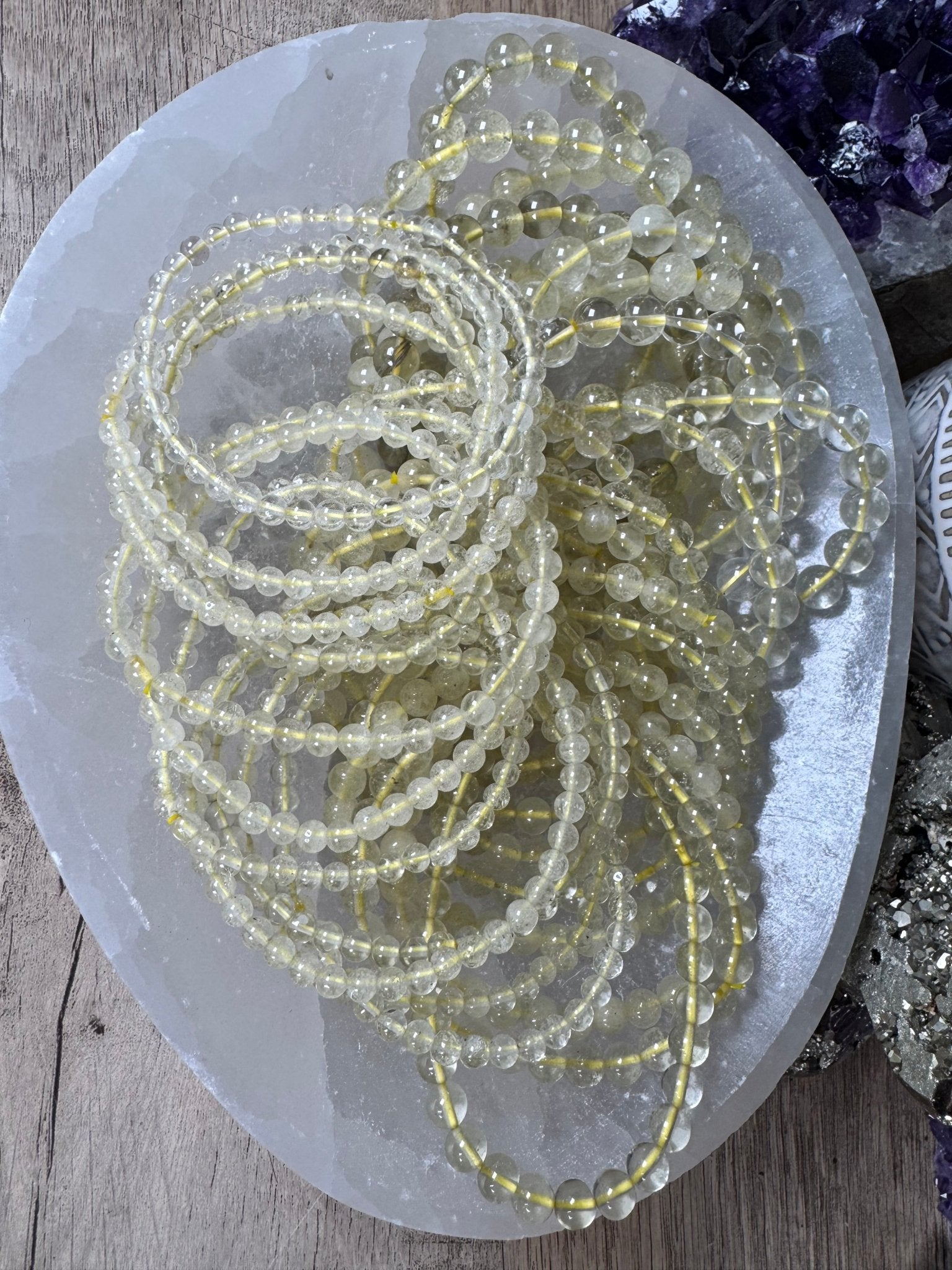 Libyan Desert Glass Bracelet - Purple Door Alchemy