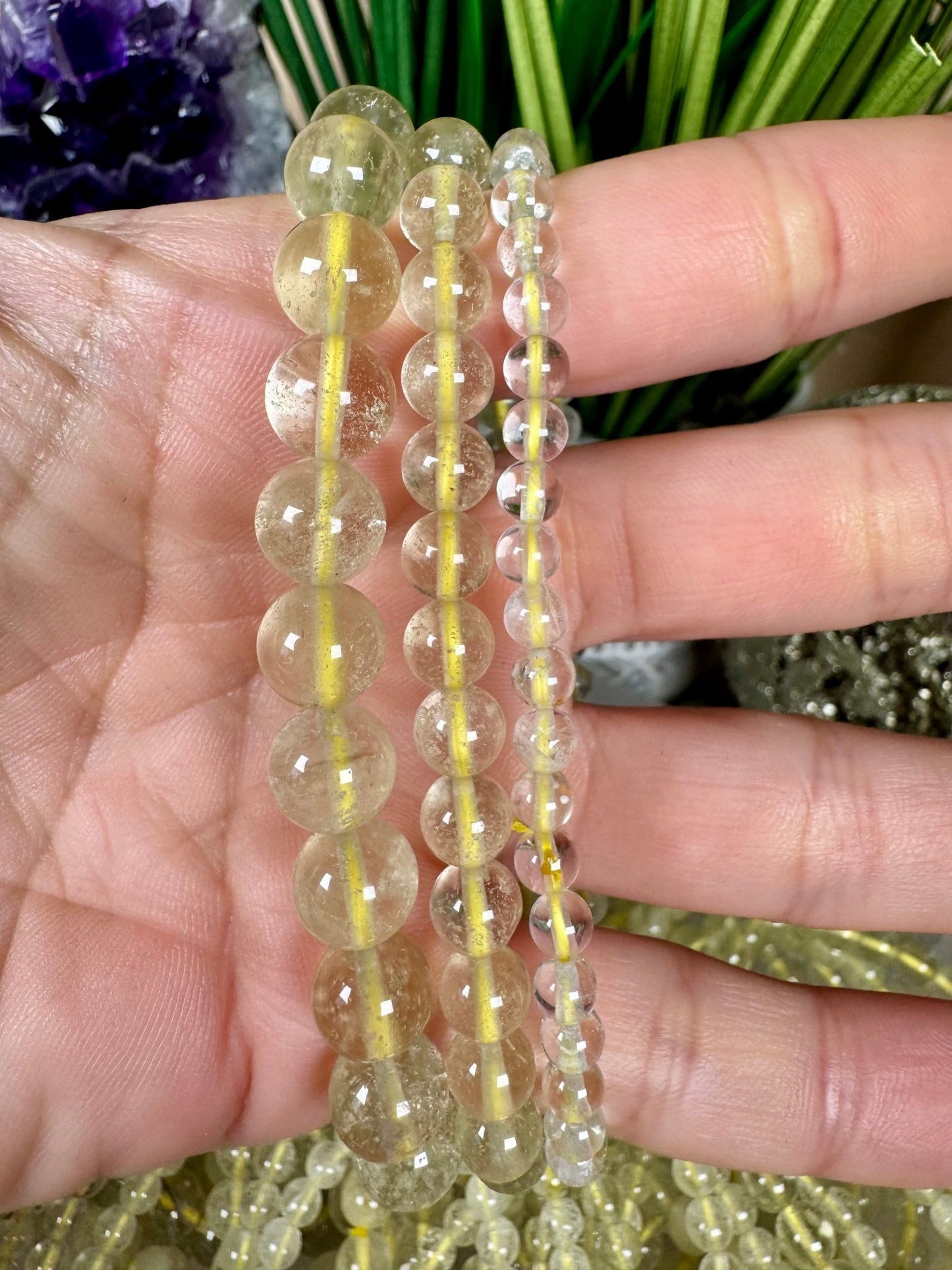 Libyan Desert Glass Bracelet - Purple Door Alchemy