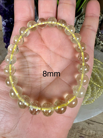 Libyan Desert Glass Bracelet - Purple Door Alchemy