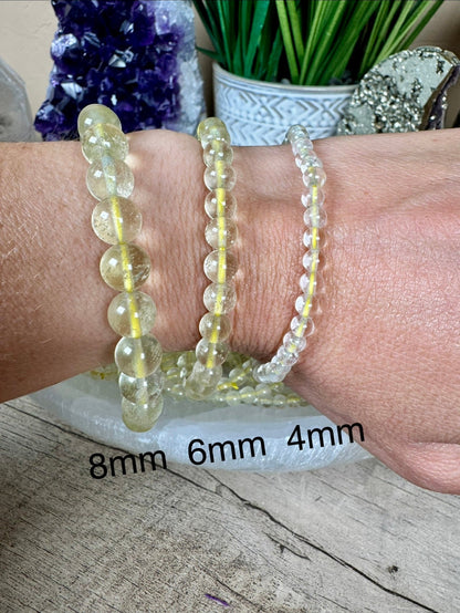 Libyan Desert Glass Bracelet - Purple Door Alchemy