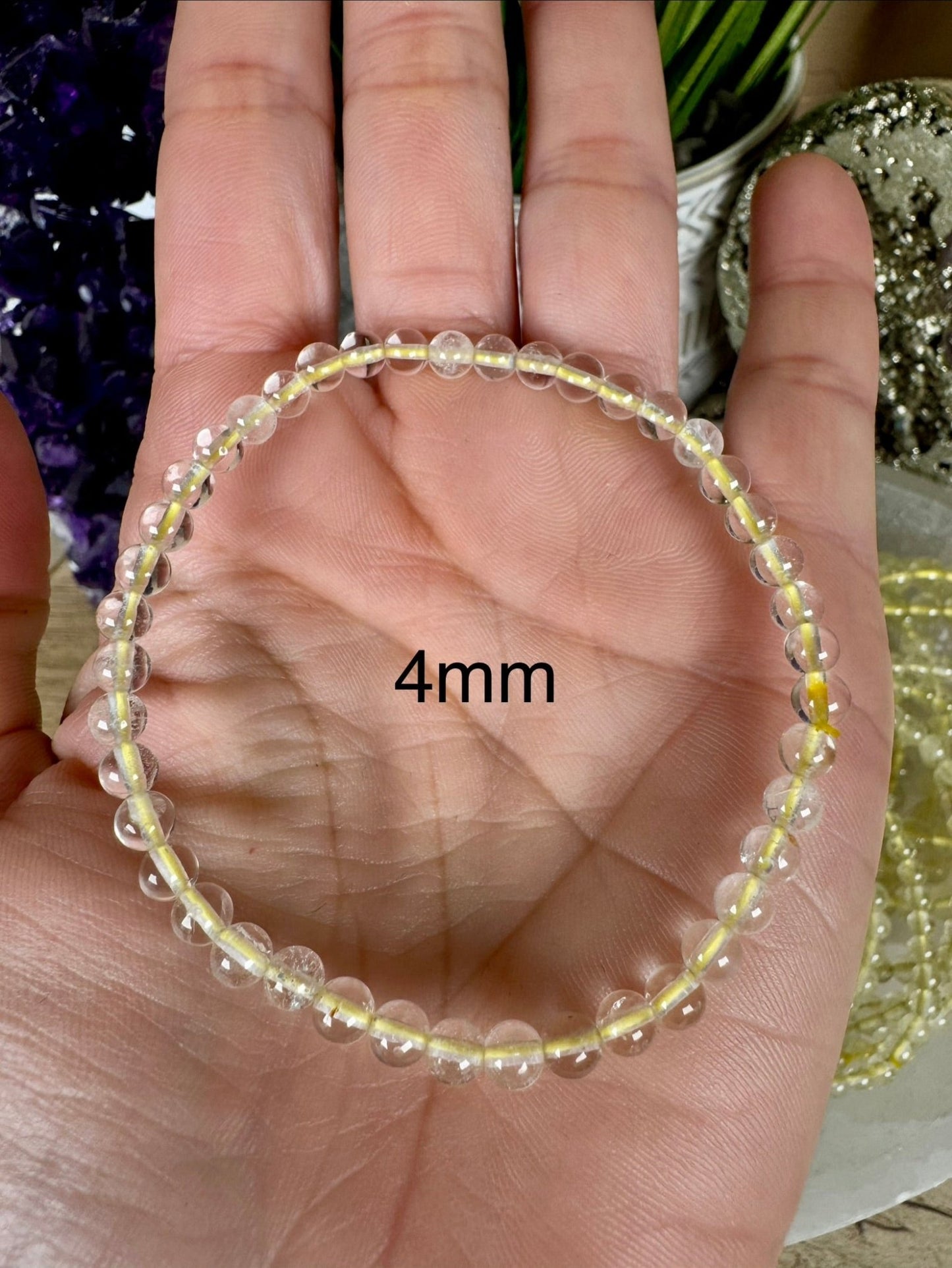 Libyan Desert Glass Bracelet - Purple Door Alchemy