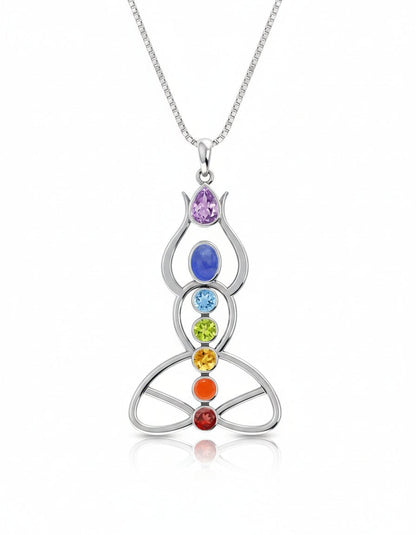 Lotus Path Chakra Necklace - Purple Door Alchemy