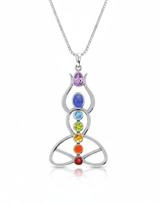 Lotus Path Chakra Necklace - Purple Door Alchemy