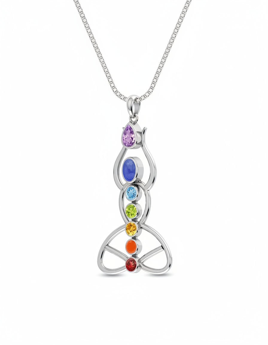 Lotus Path Chakra Necklace - Purple Door Alchemy
